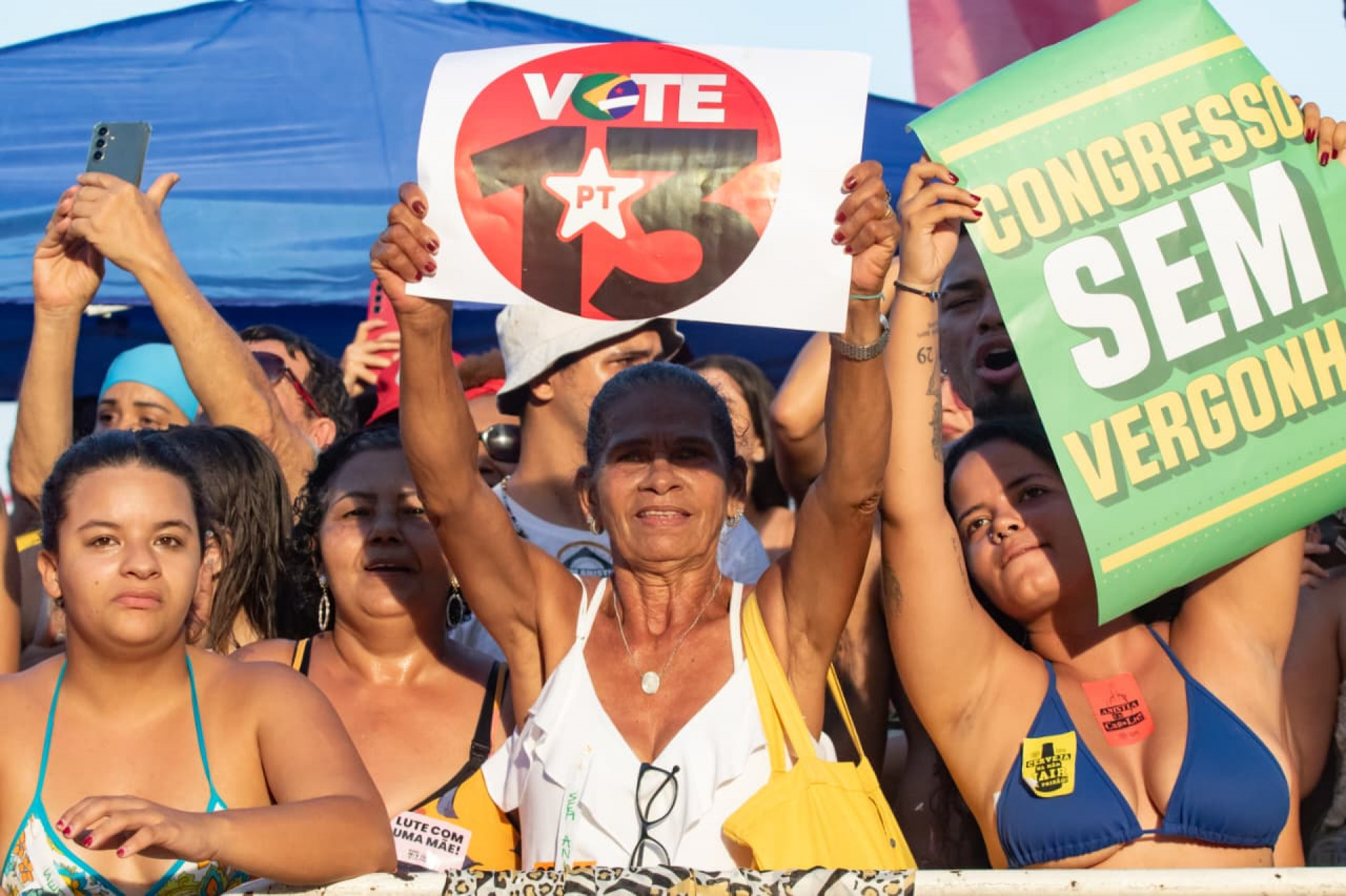 Manifestação contra PEC da Blindagem e anistia reuniu milhares de pessoas em Copacabana - Érica Martin/Agência O DIA