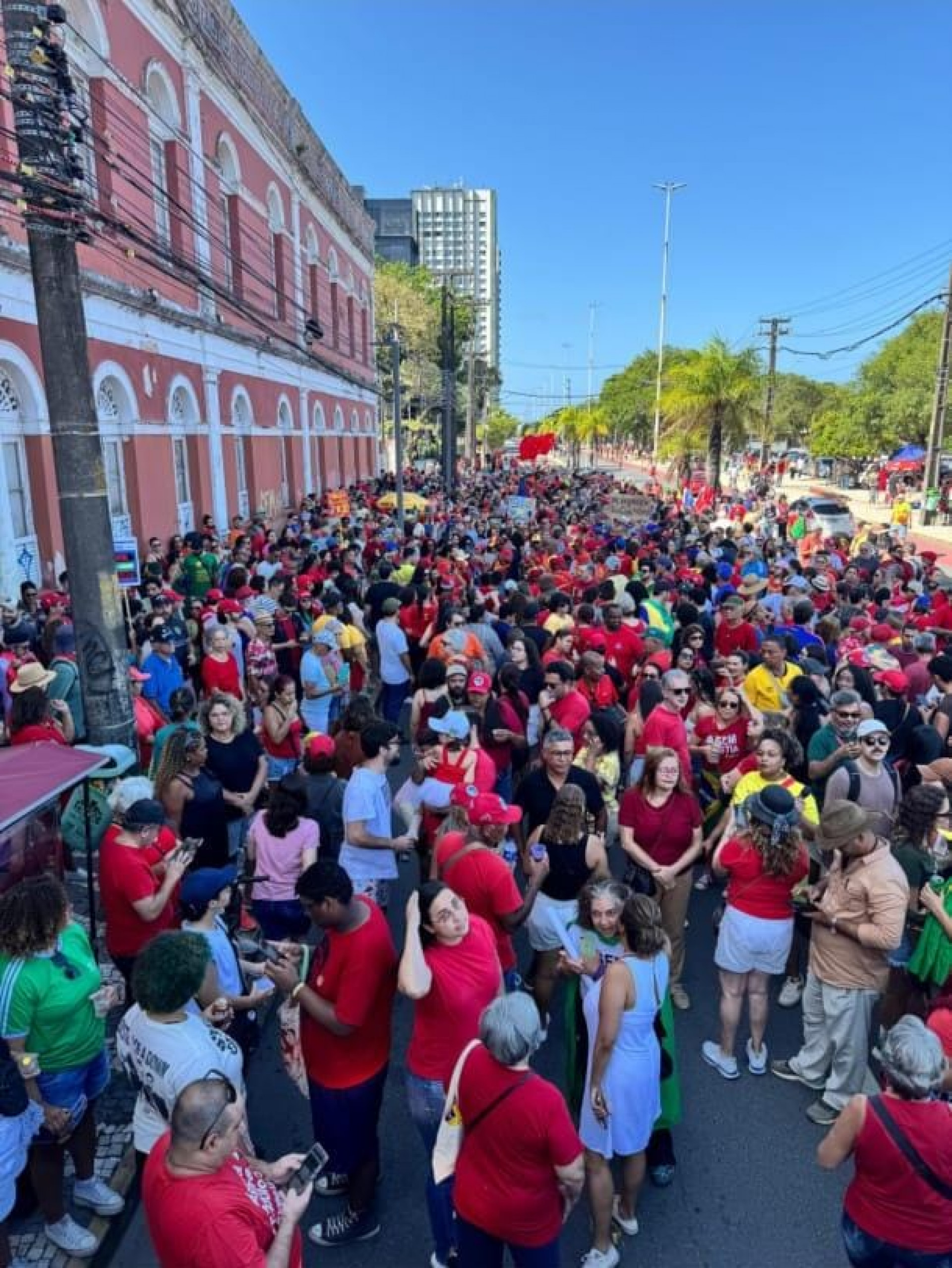 Manifestantes também se reuniram em Recife, Pernambuco - Reprodução / Redes Sociais
