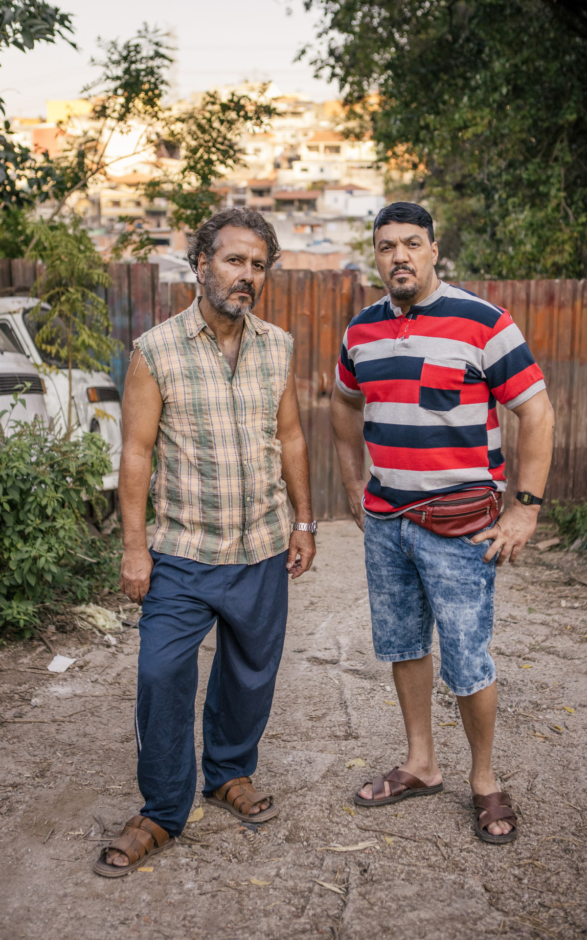 No folhetim 'Três Graças', Joaquim (Marcos Palmeira) e Misael (Belo) são amigos    - Fabiano Battaglin / TV Globo