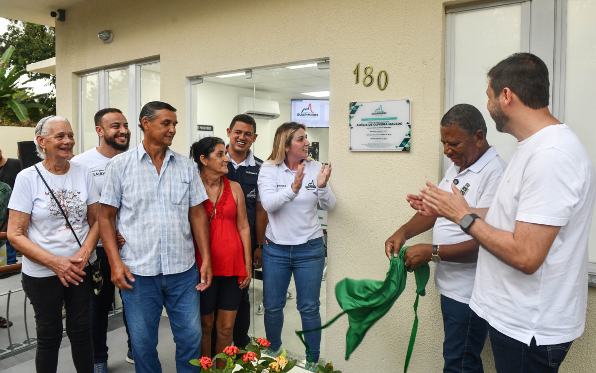 Inaugura&ccedil;&atilde;o da Cl&iacute;nica de Sa&uacute;de de Parada Ideal, em Guapimirim - Divulga&ccedil;&atilde;o