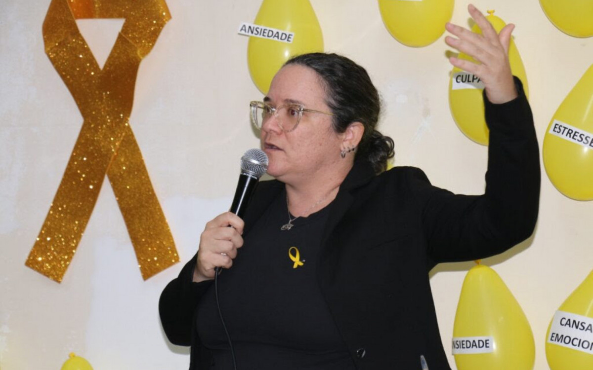 A ocasião foi conduzida pela enfermeira e coordenadora do Programa Municipal de Saúde do Trabalhador e do Programa de Controle do Tabagismo, Marci Lucena