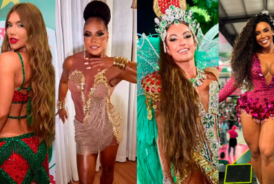 No Carnaval do Rio, ser famosa não basta! Tem que saber sambar