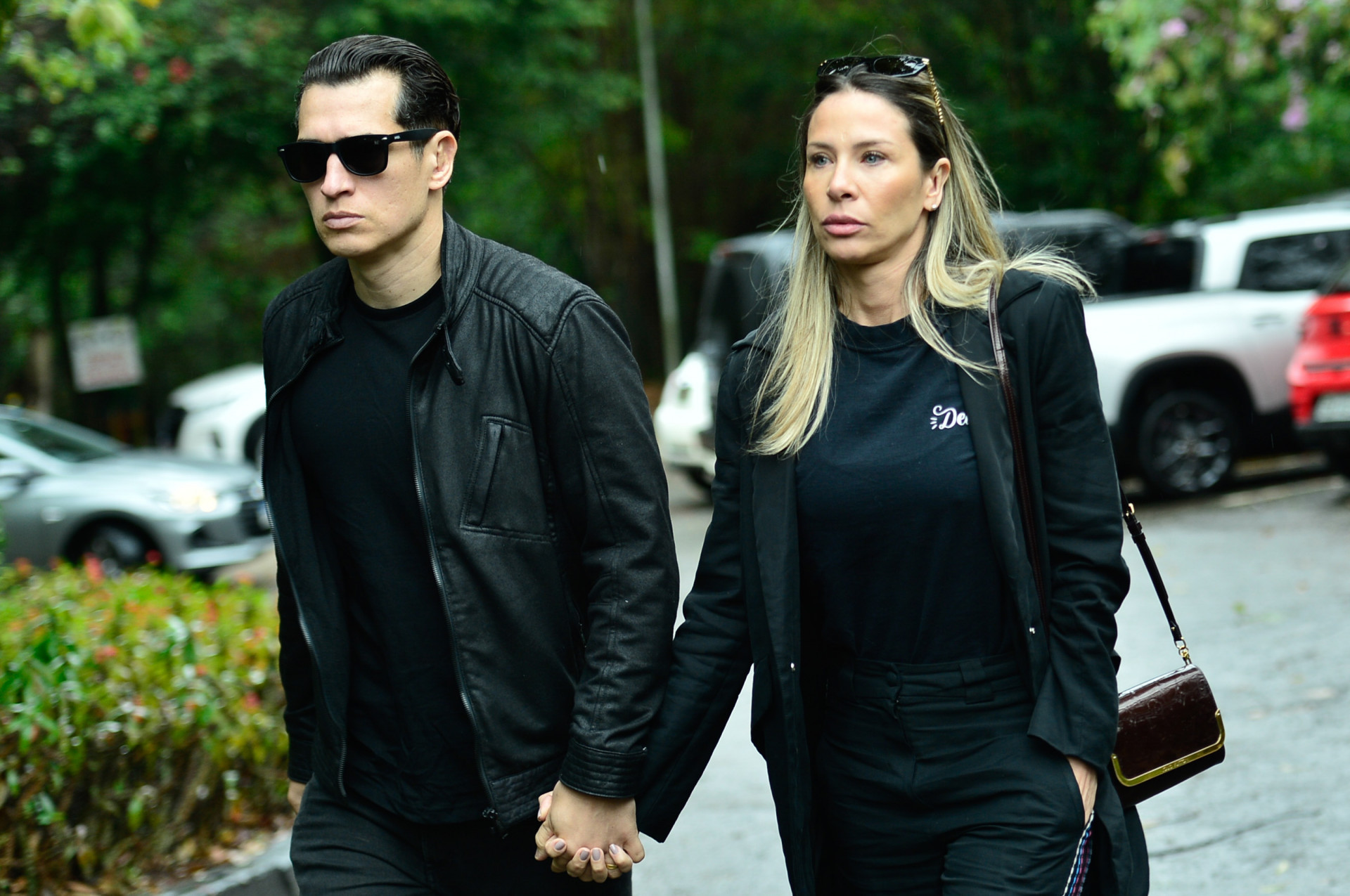 Lizi Benites compareceu ao velório de JP Mantovani - Eduardo Martins / Brazil News