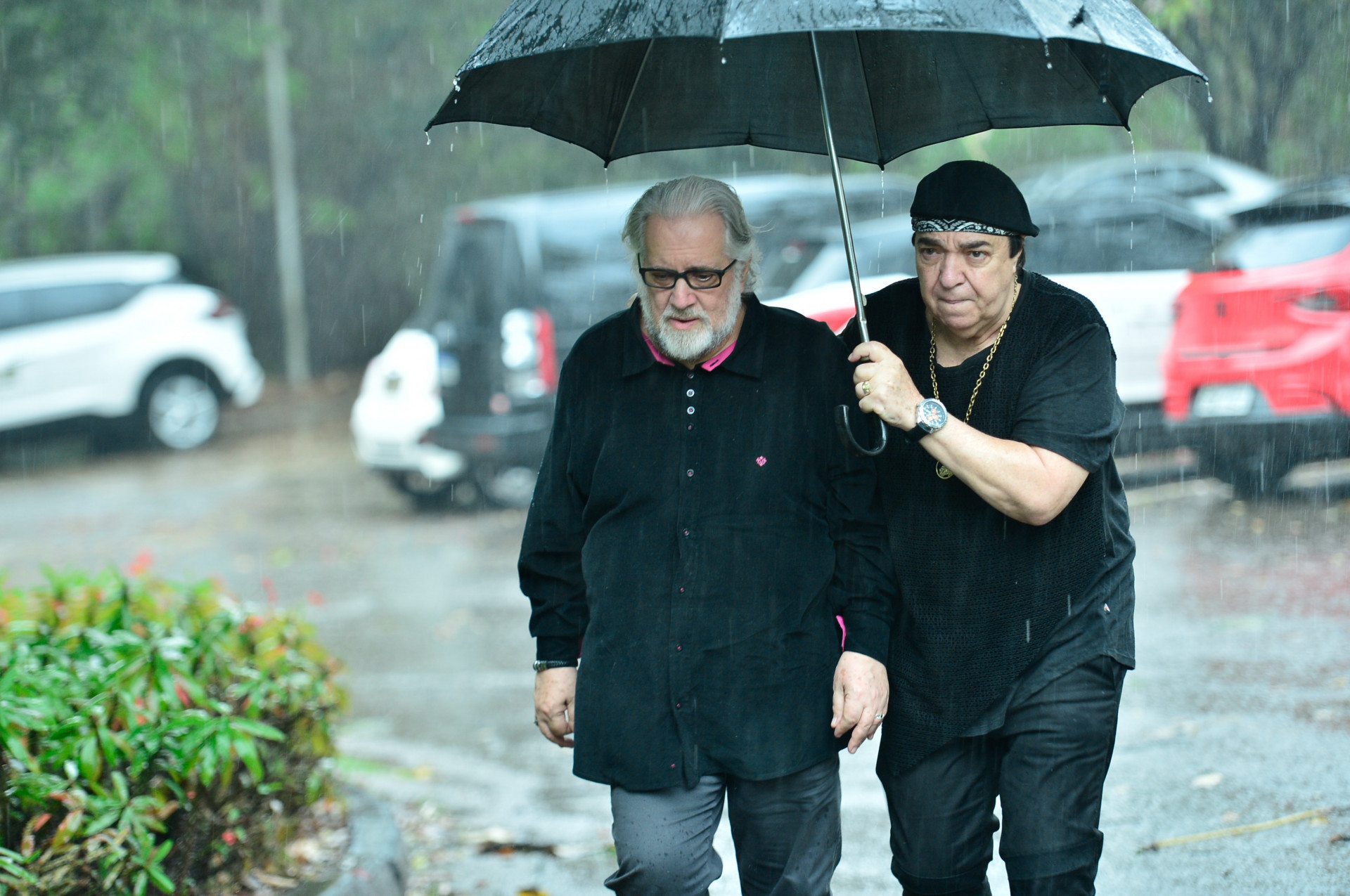 Leão Lobo compareceu ao velório de JP Mantovani - Eduardo Martins / Brazil News