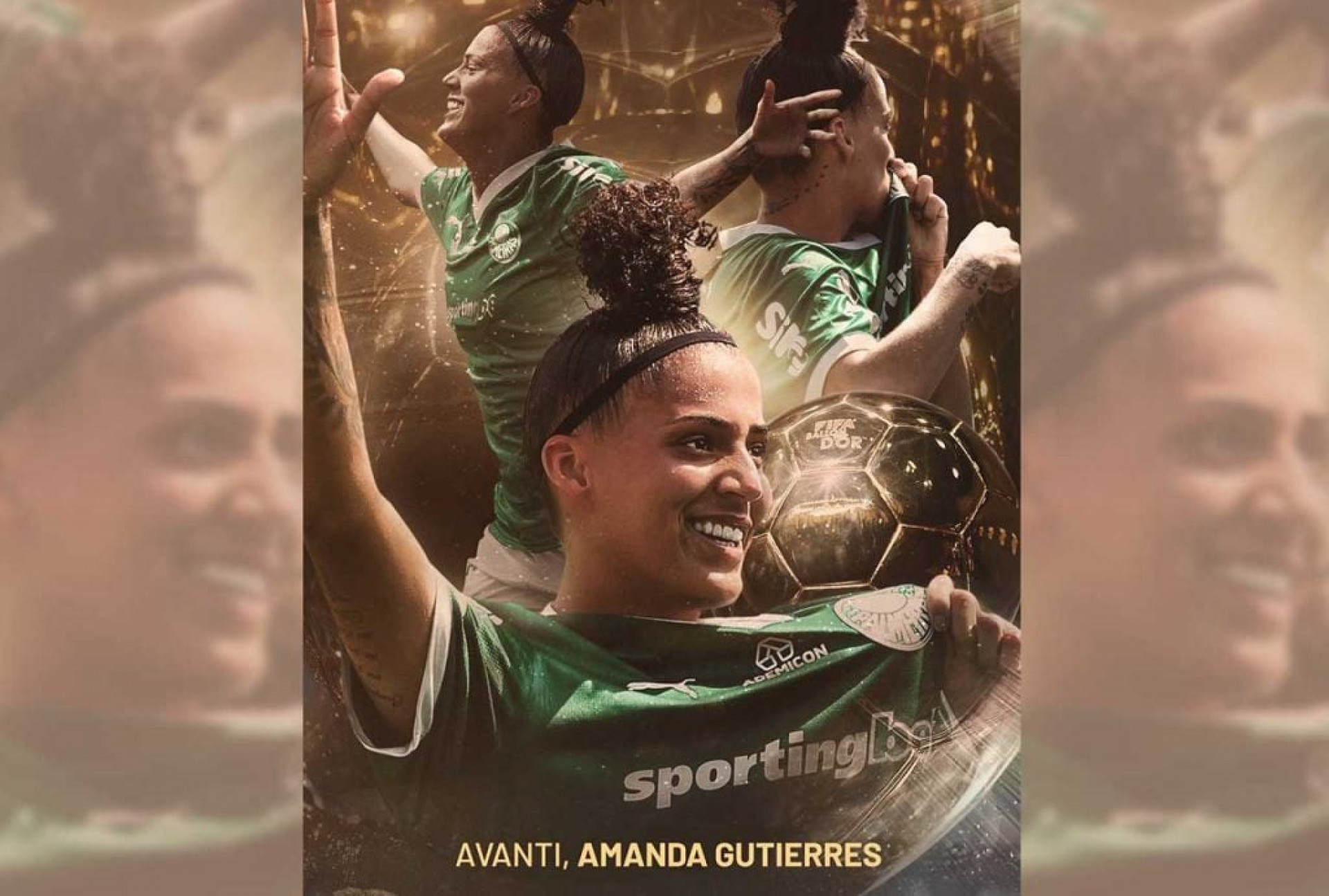 Amanda Gutierres, do Palmeiras, celebra 21&ordm; lugar na Bola de Ouro: “Sentimento especial”