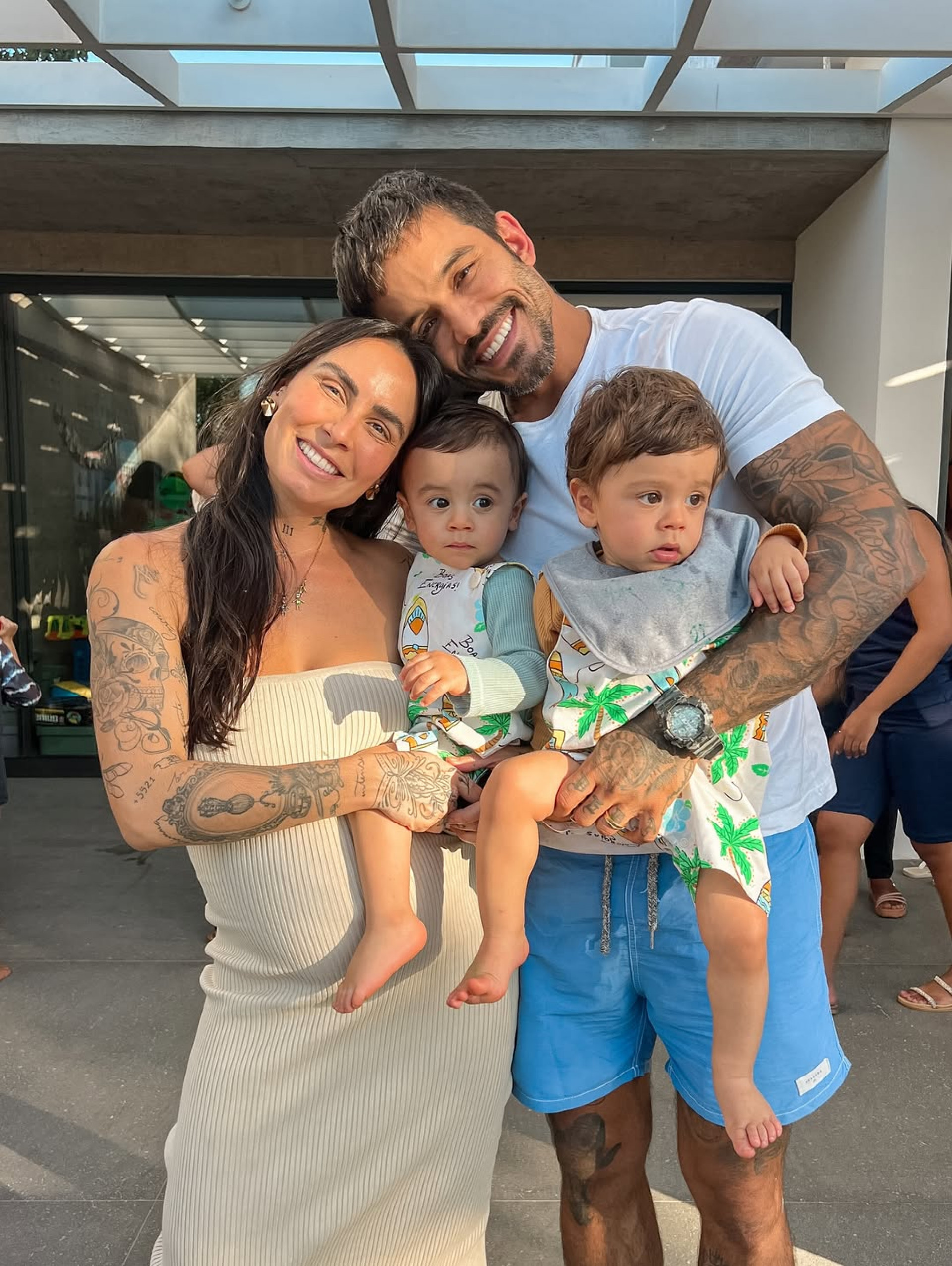 Clara Maia e André Coelho são pais dos gêmeos José e João  - Reprodução/Instagram 