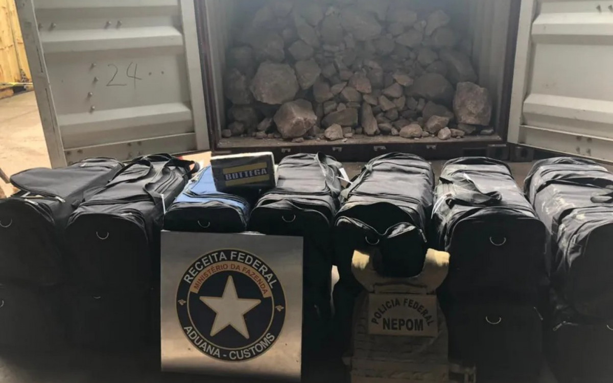 Receita Federal apreendeu 458 kg de cocaína em Barcarena, no Pará, na operação realizada em 2021