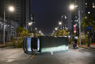 Supertufão Ragasa atinge a China continental após deixar 15 mortos em Taiwan