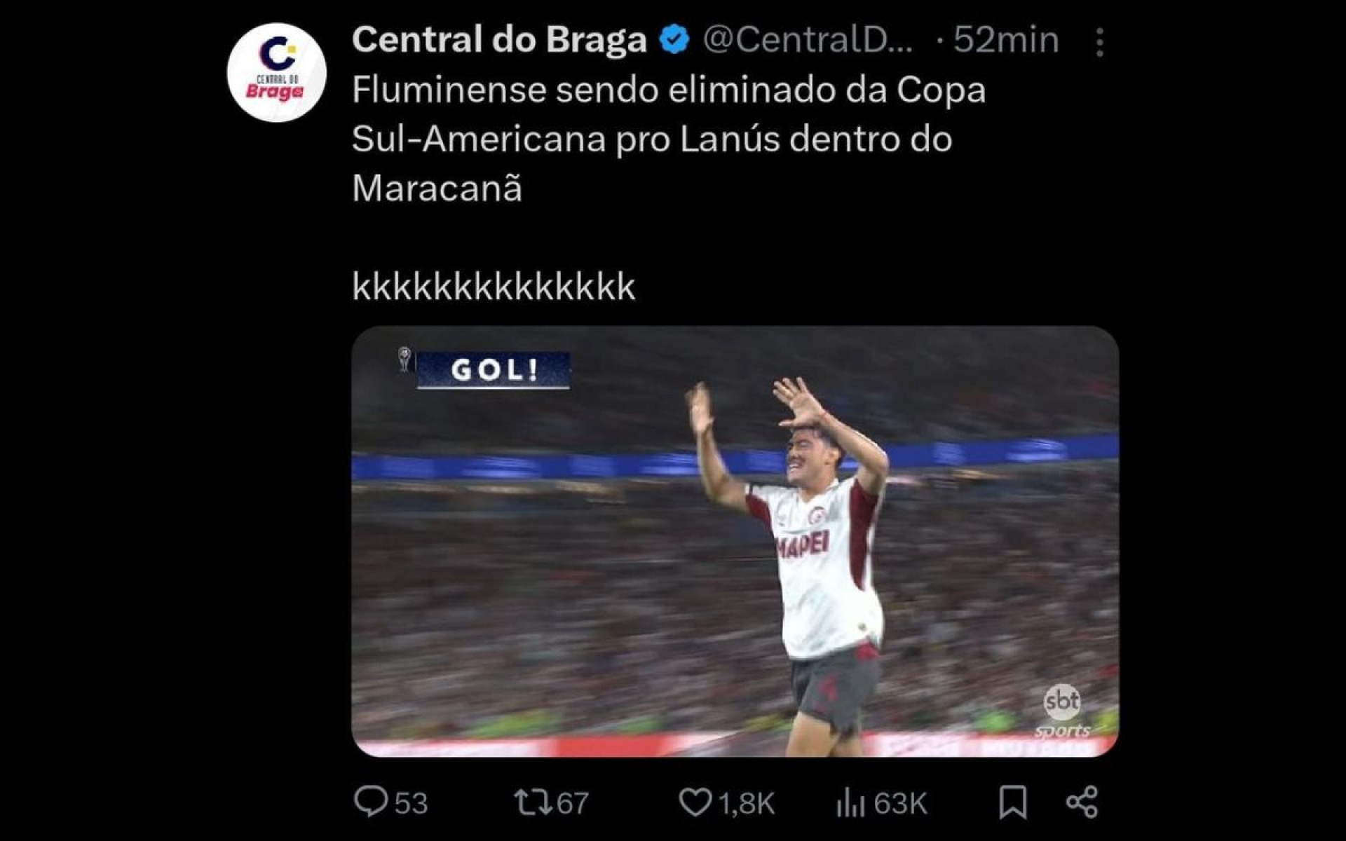 Torcedores não perdoaram a eliminação do Fluminense nas redes sociais - Reprodução / Internet
