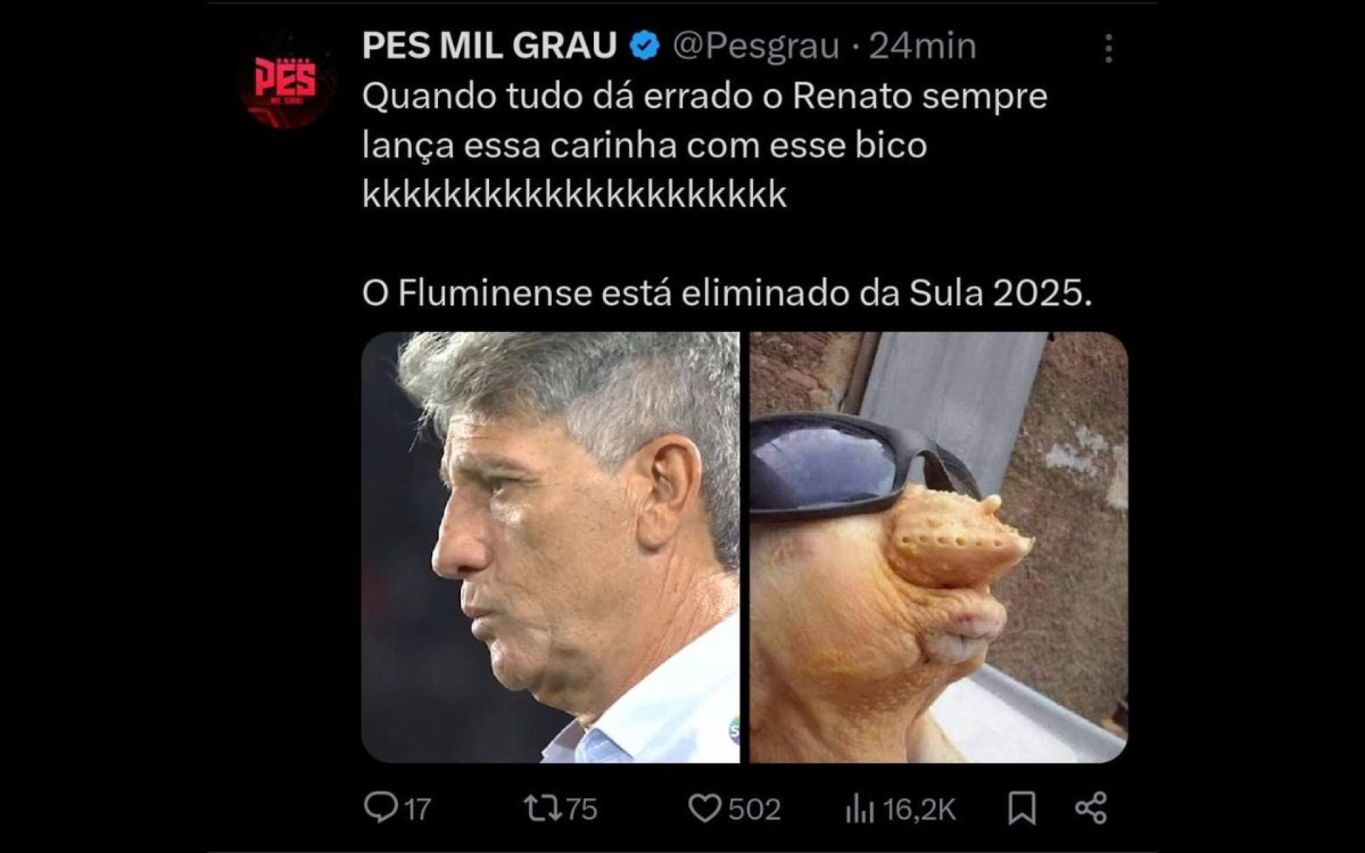 Torcedores não perdoaram a eliminação do Fluminense nas redes sociais - Reprodução / Internet