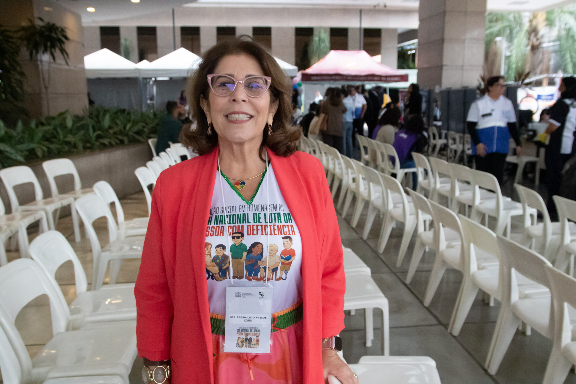 Desembargadora Regina Lucia Passos, presidente da Comiss&atilde;o Permanente de Acessibilidade e Inclus&atilde;o (Comai) - &Eacute;rica Martin/Ag&ecirc;ncia O Dia