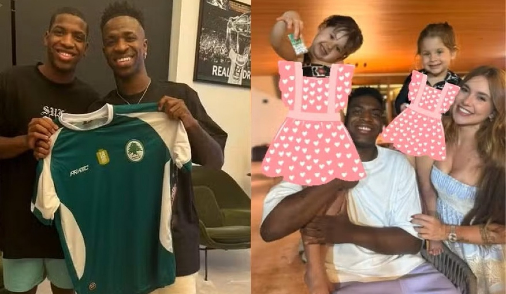 Virginia e filhas surgem com irmão de Vini Jr. em clique - Foto: Reprodução/ Redes sociais