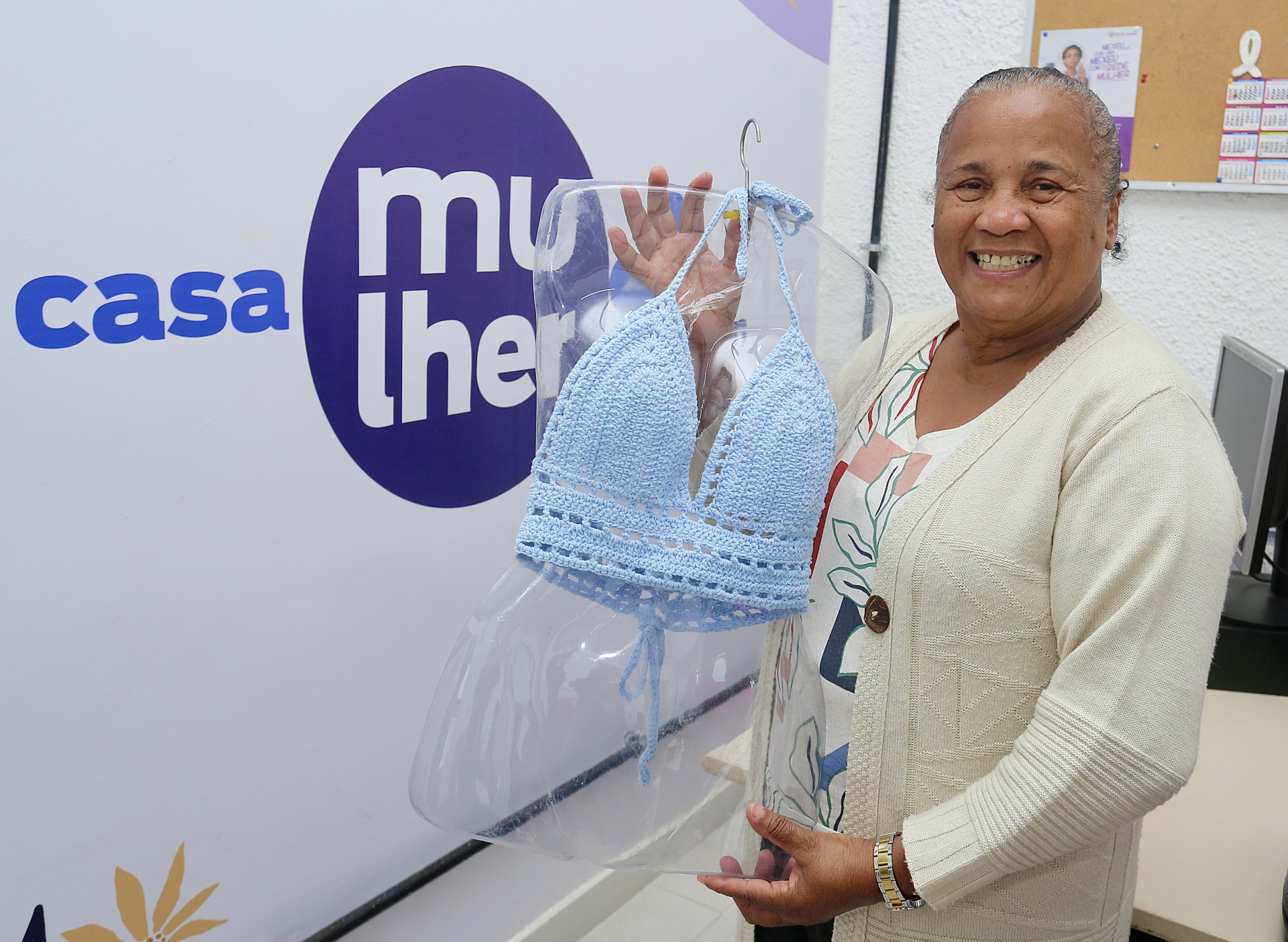 Algumas peças produzidas são comercializadas pelas participantes do projeto - Eliane Carvalho