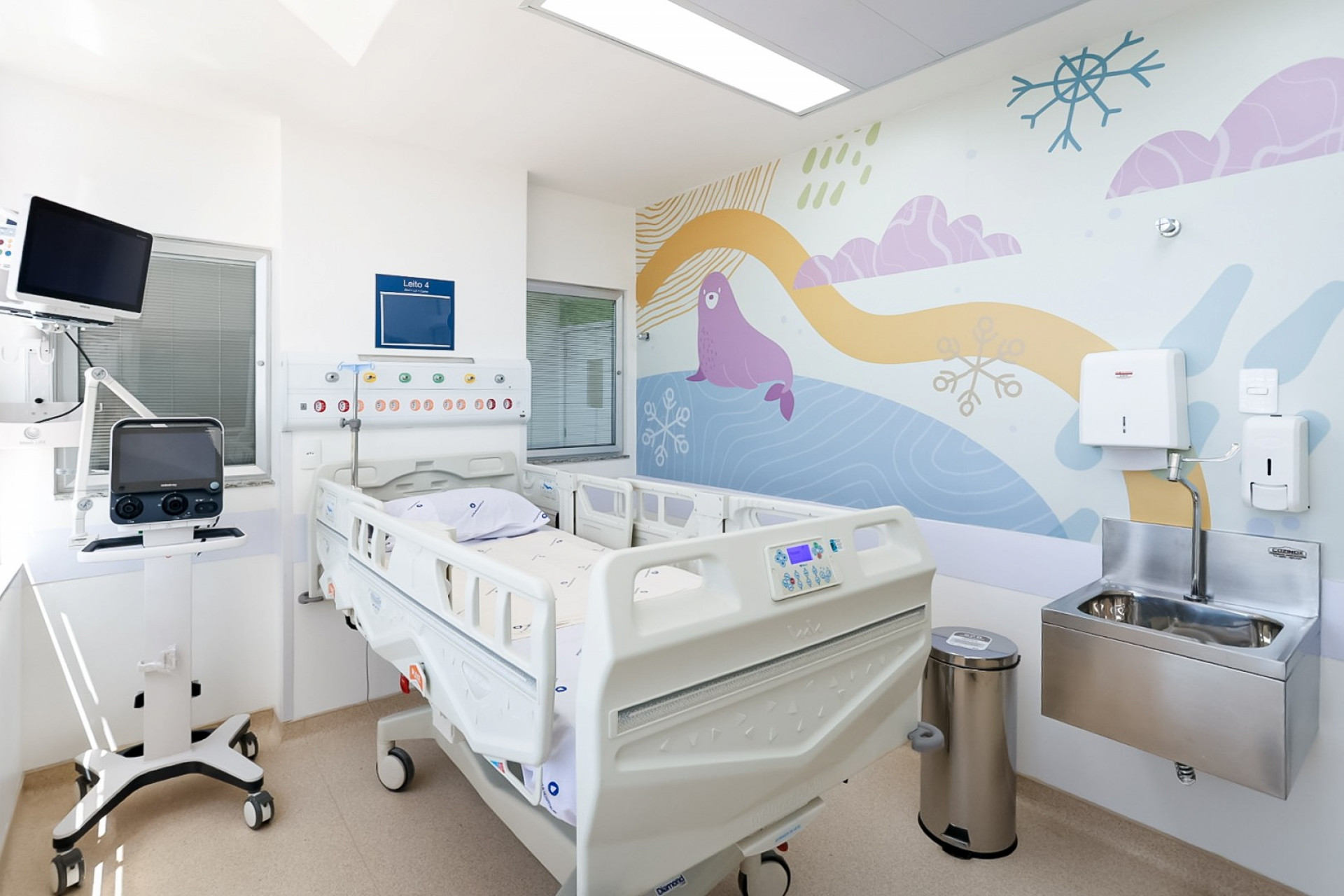 CTI pediátrico do Centro de Tratamento de Queimados - Edu Kapps/SMS