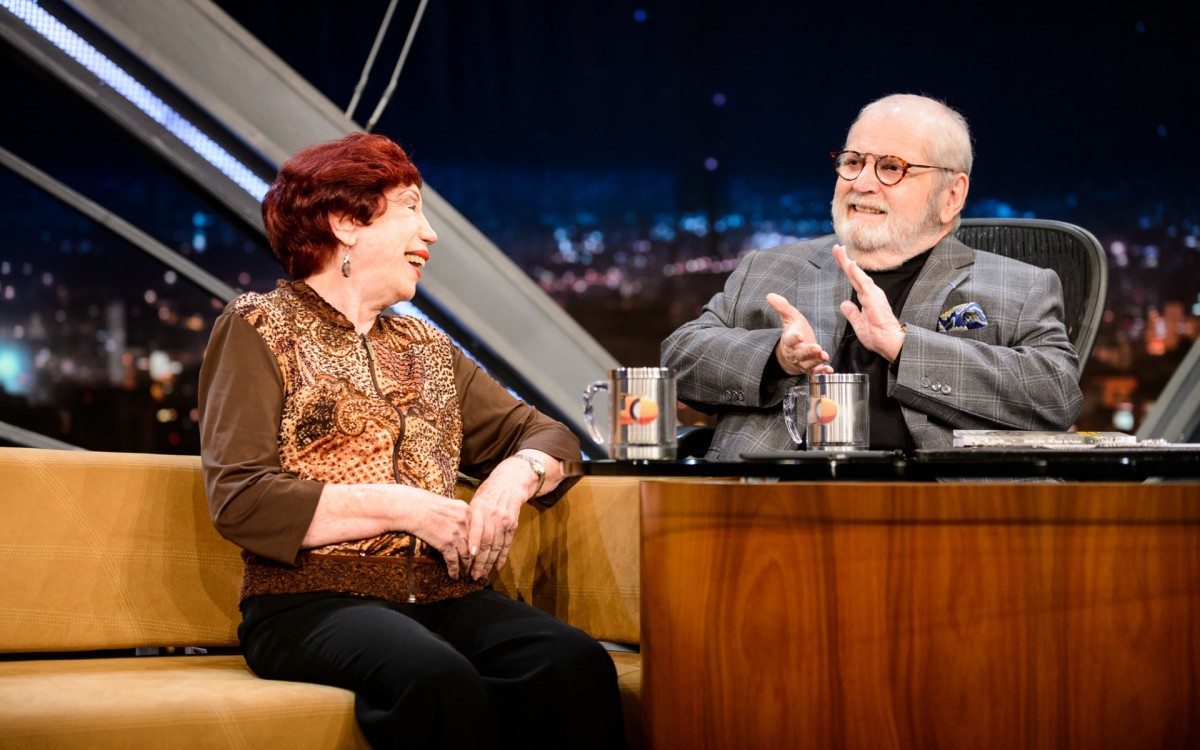 Berta Loran em entrevista ao 'Programa do Jô' - Globo/Ramón Vasconcelos