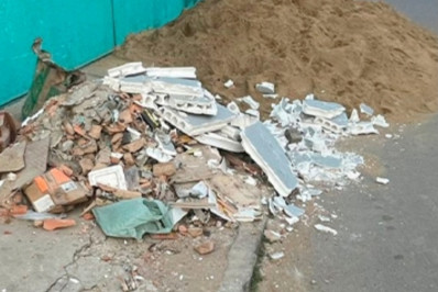 Entulho por mais de 24h em vias públicas pode gerar punição ao responsável