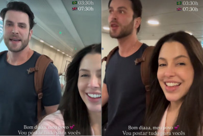 Laís Caldas e Gustavo Marsengo curtem lua de mel em Londres