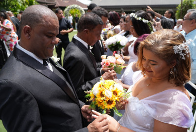 Casamento Comunitário realiza união de 35 casais em cerimônia em Vista Alegre