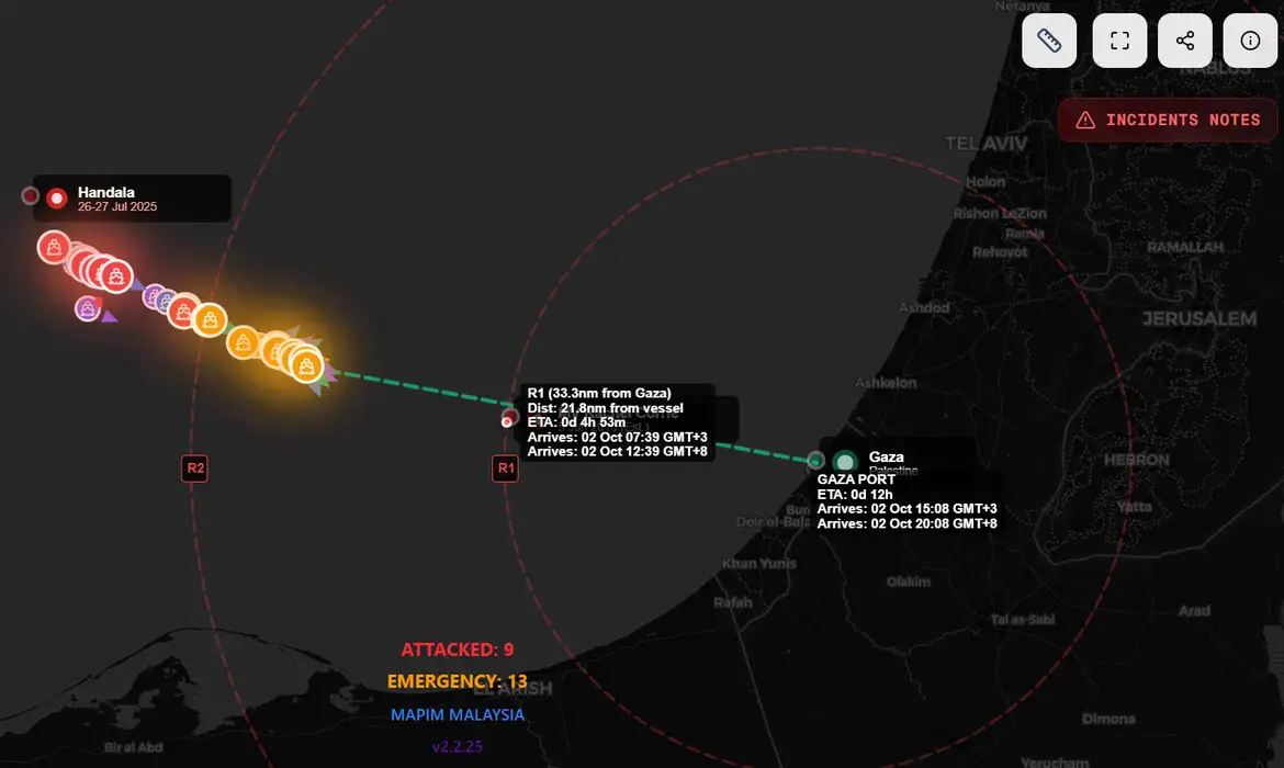 Dez brasileiros estão entre capturados na flotilha de ajuda a Gaza