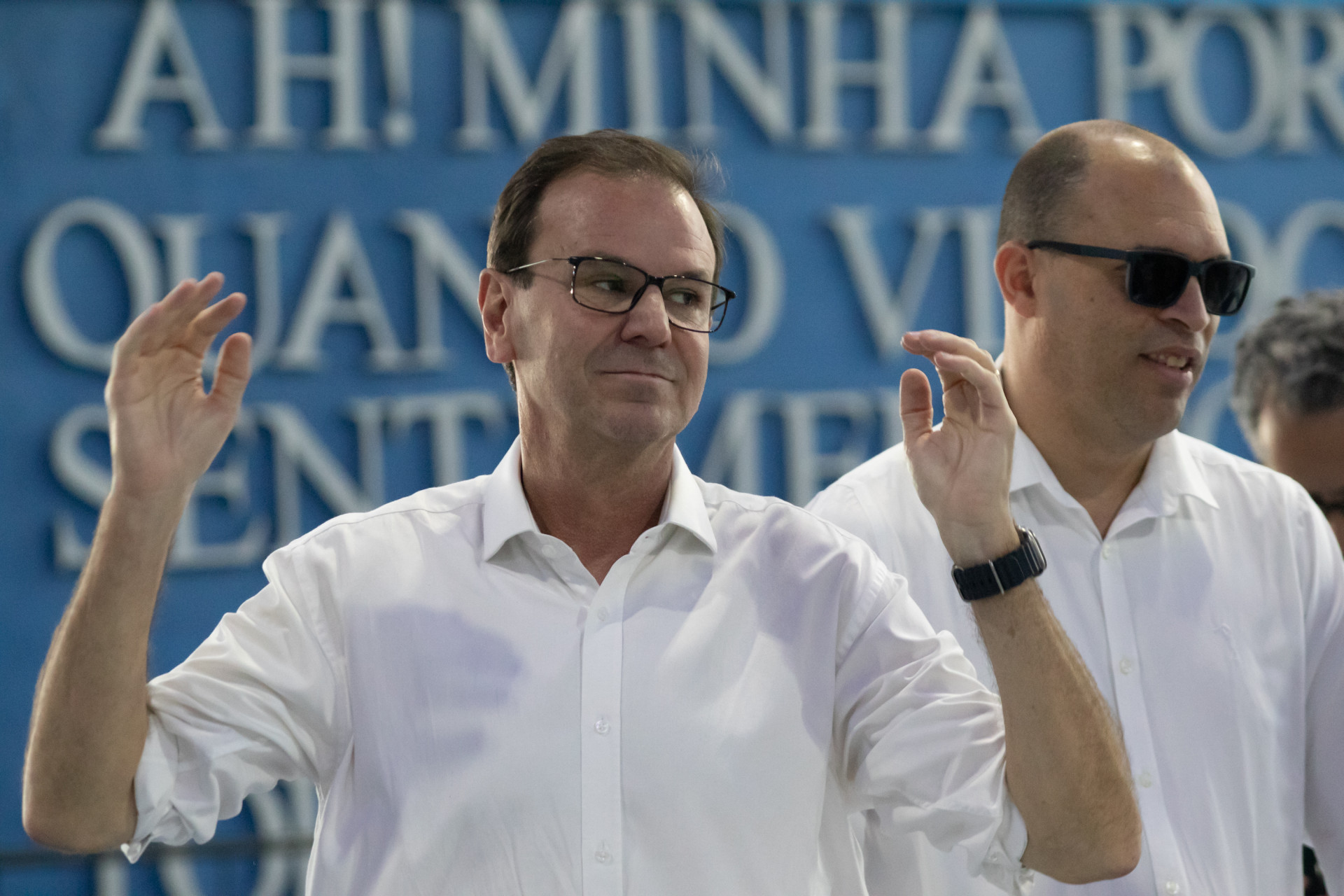 Torcedor da Portela, Eduardo Paes esteve no velório de Gilsinho - Érica Martin / Arquivo O Dia