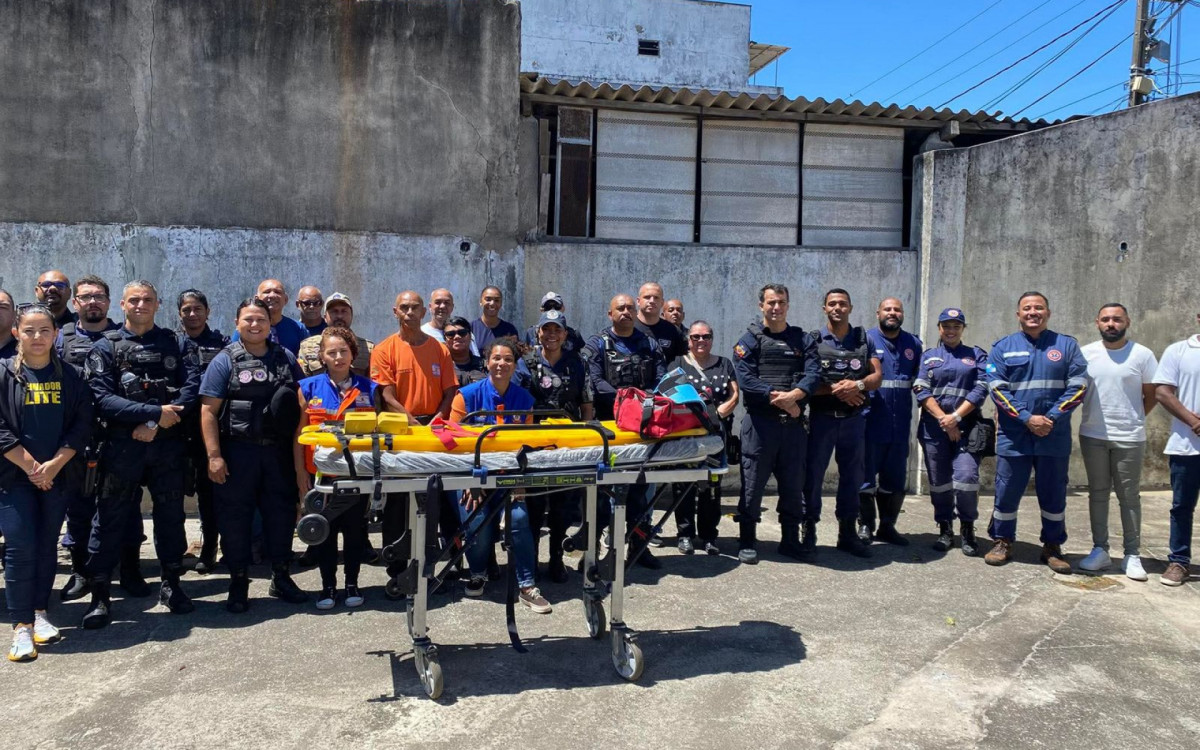 Profissionais da Guarda Civil e Defesa Civil participam de capacitação em APH e Suporte Básico de Vida em Barra de São João