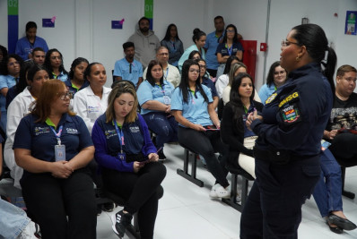 Patrulha Maria da Penha realiza palestra sobre atendimentos para funcionários do Ciesg