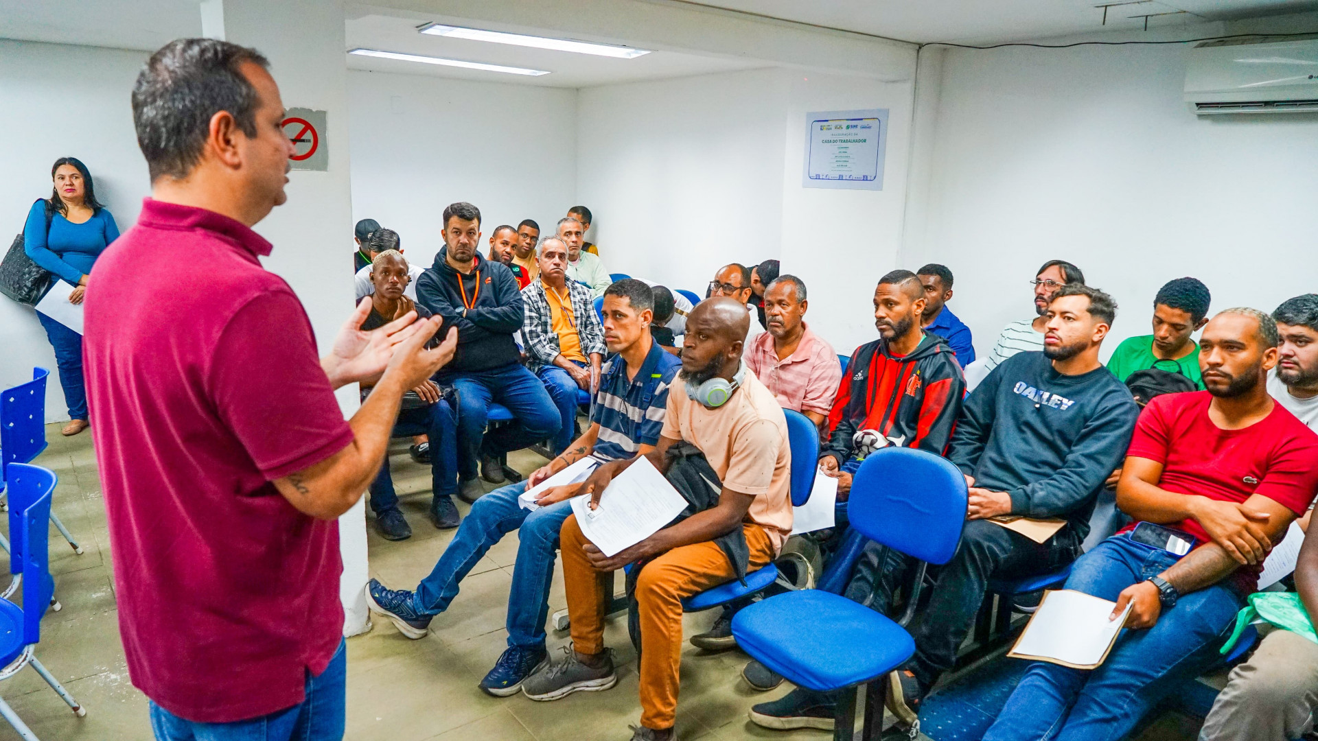 Trabalhadores contam com a Casa do Trabalhador para conseguir vagas no mercado - Gilberto Rocha/ PMSJM