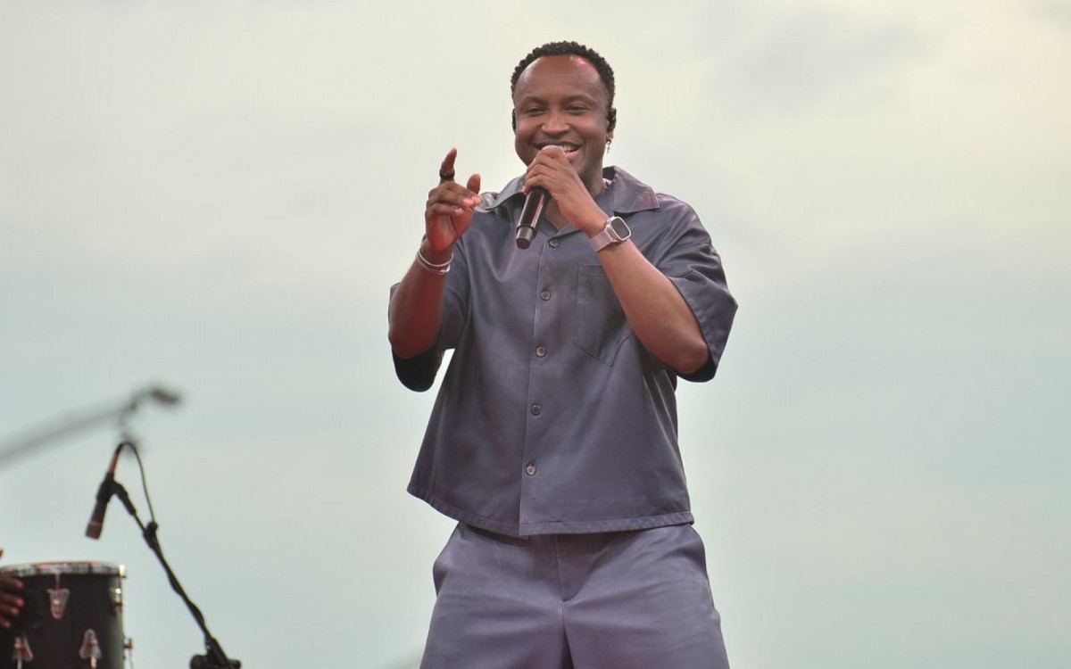 Thiaguinho no show de 10 anos do Tardizinha