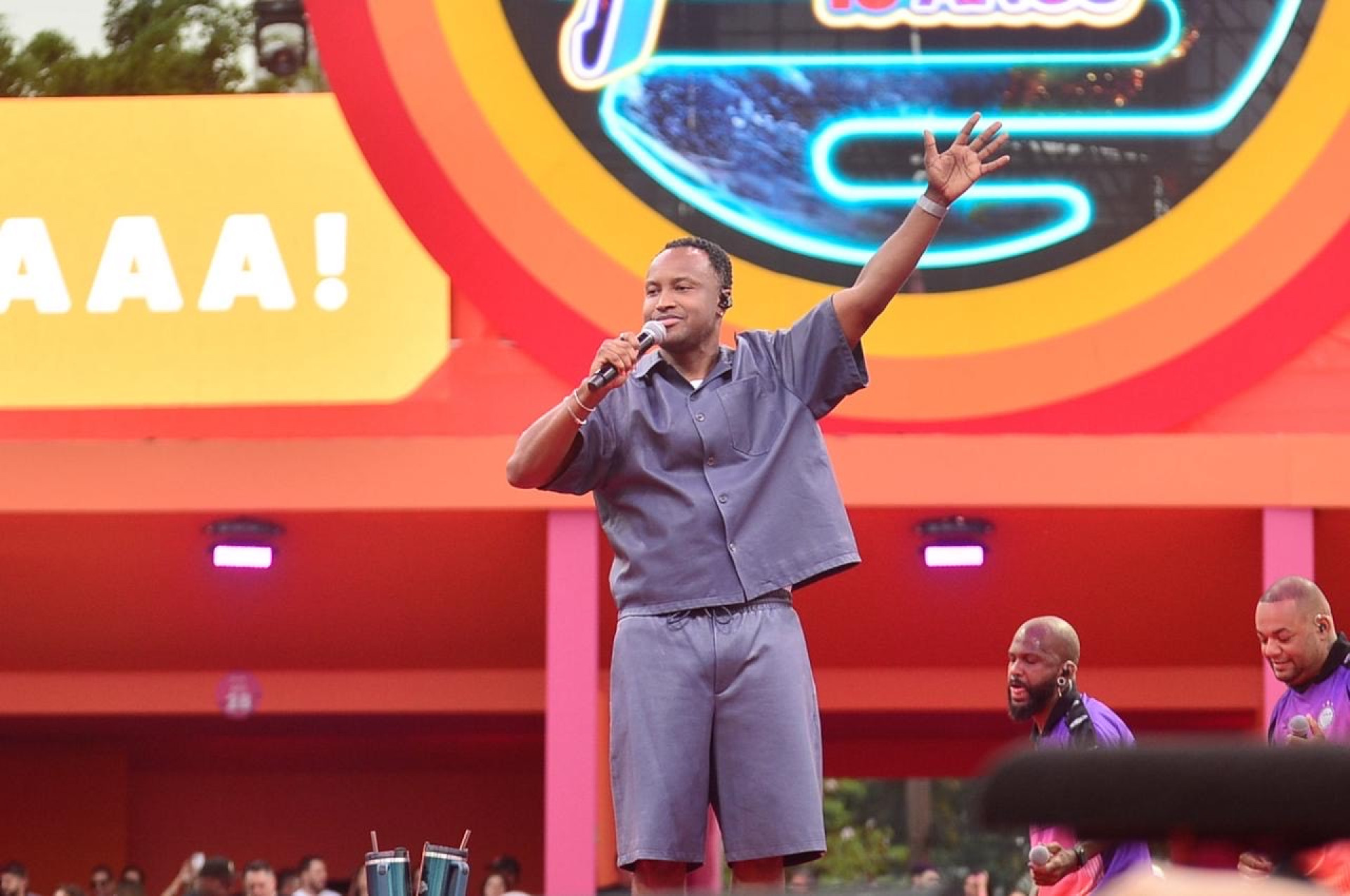 Thiaguinho no show da Tardezinha - Eduardo Martins / Brazil News