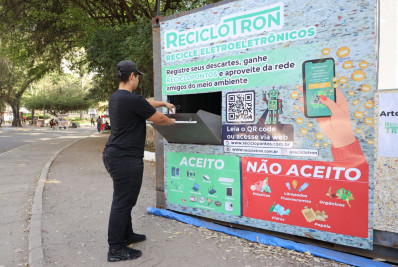 Niterói lança campanha Reciclopontos no Campo de São Bento com recompensas para reciclagem de eletrônicos