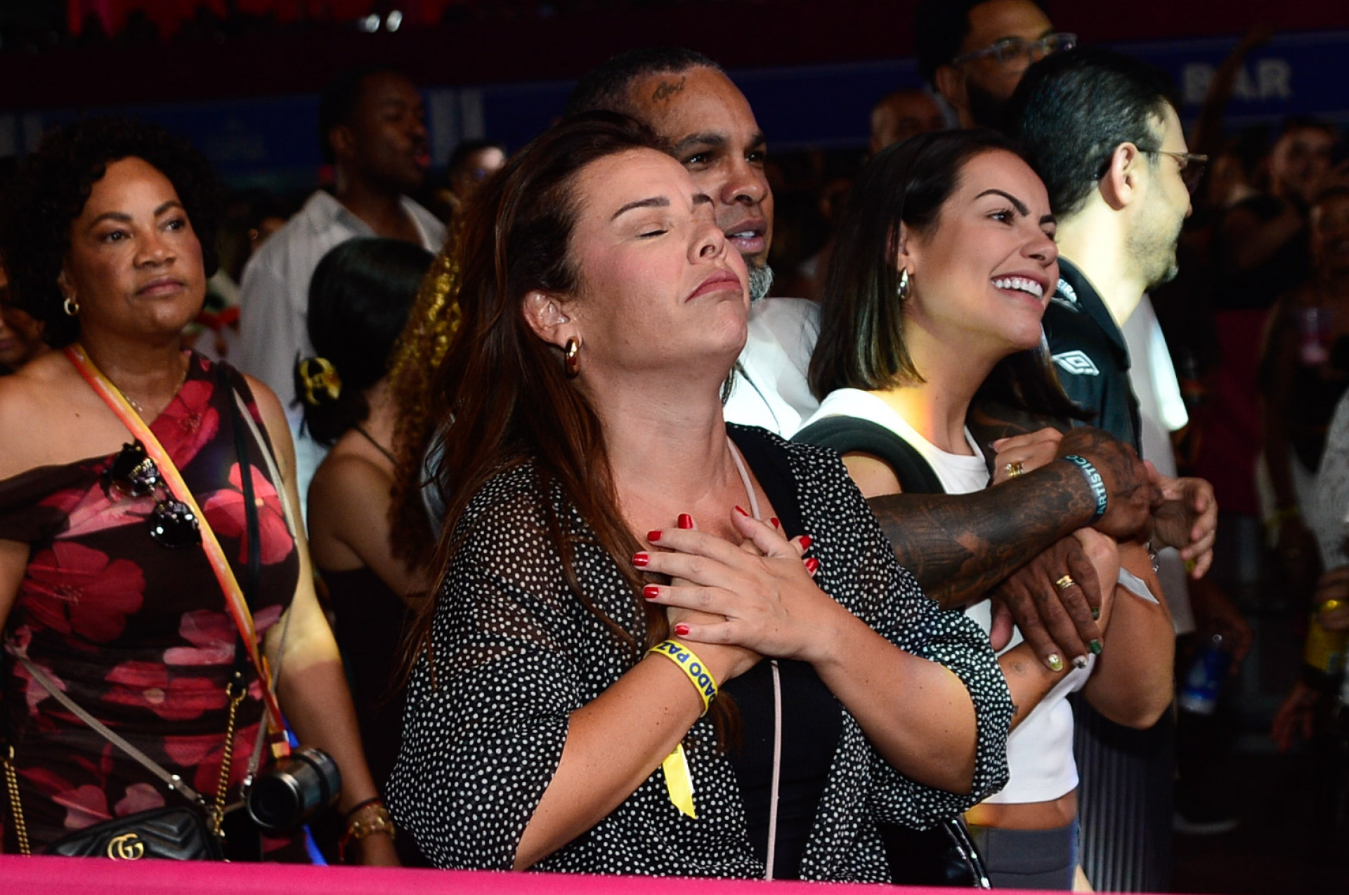 Fernanda Souza se diverte ao prestigiar o show do ex-marido, Thiaguinho - Eduardo Martins / Brazil News