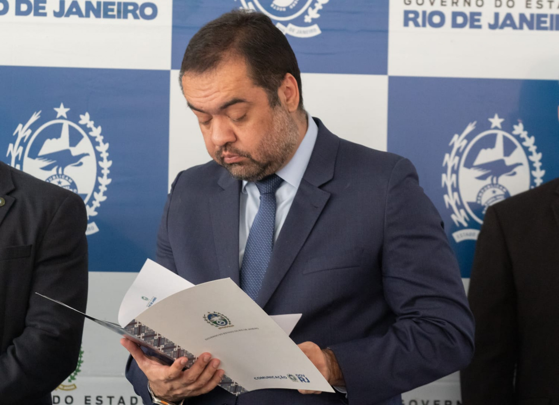 O governador Cl&aacute;udio Castro na inaugura&ccedil;&atilde;o da Delegacia da Mulher na G&aacute;vea  - &Eacute;rica Martin / Ag&ecirc;ncia O Dia 