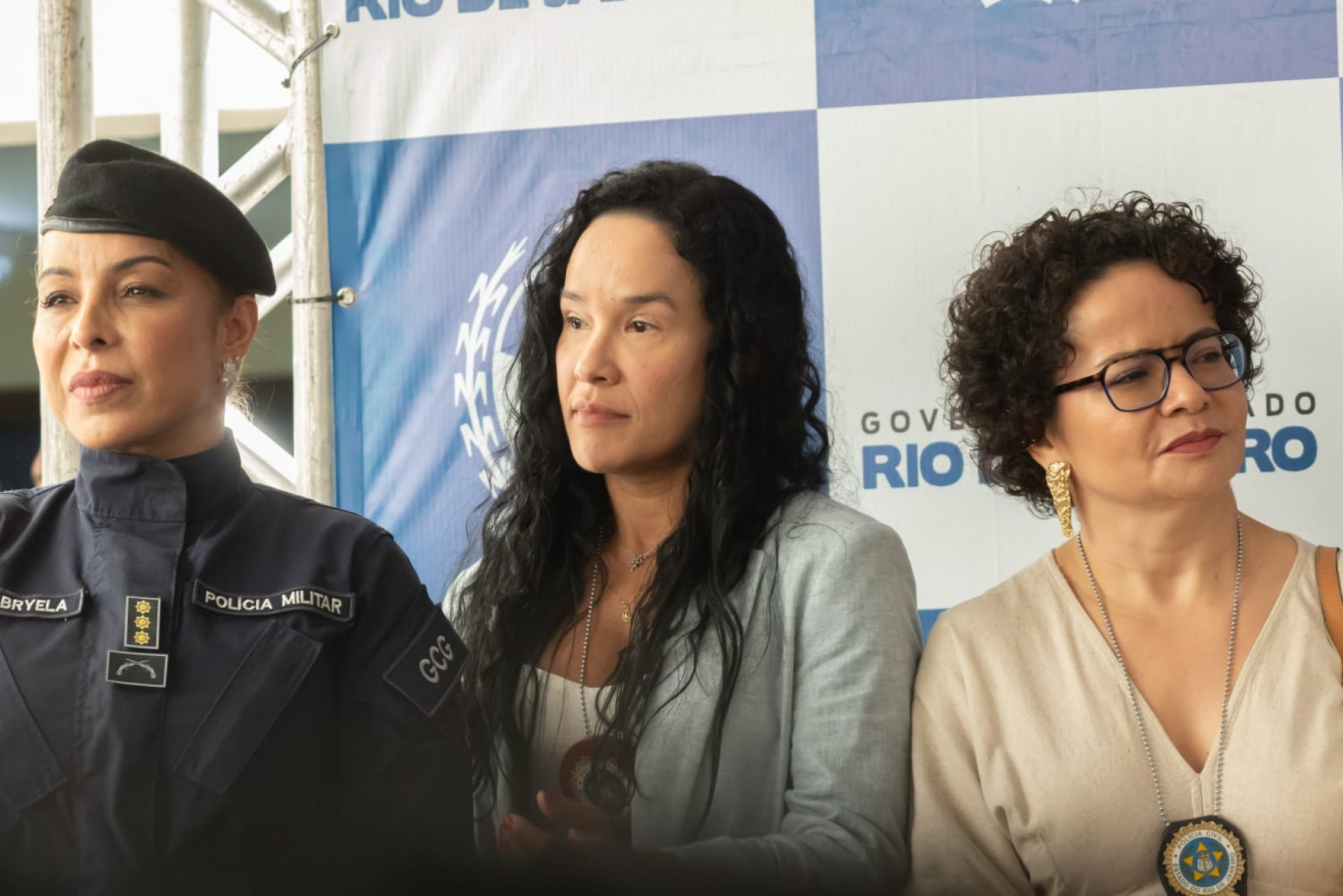 Respons&aacute;vel pela nova Deam da Zona Sul, delegada Rosa Carvalho (&agrave; esquerda) - &Eacute;rica Martin / Ag&ecirc;ncia O Dia 