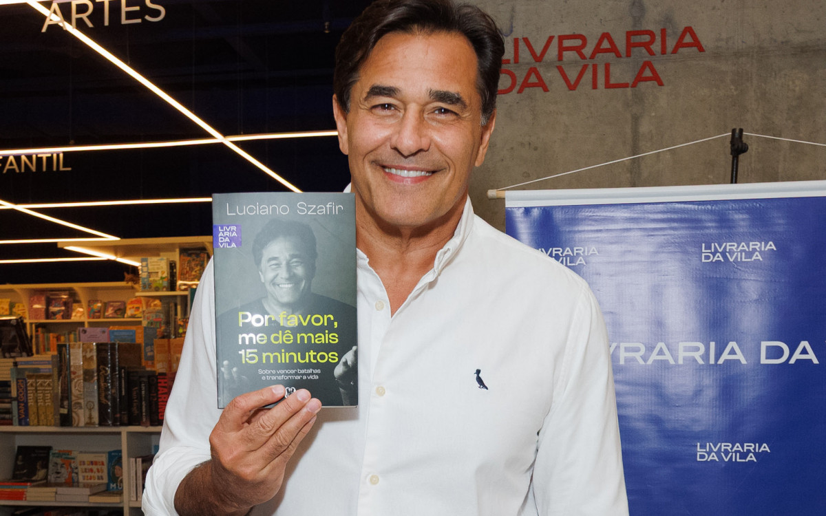 Luciano Szafir lança autobiografia \'Por Favor, Me Dê Mais 15 Minutos: Sobre Vencer Batalhas e Transformar a Vida\'