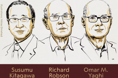 Nobel de Química premia trio por pesquisas sobre novas estruturas moleculares