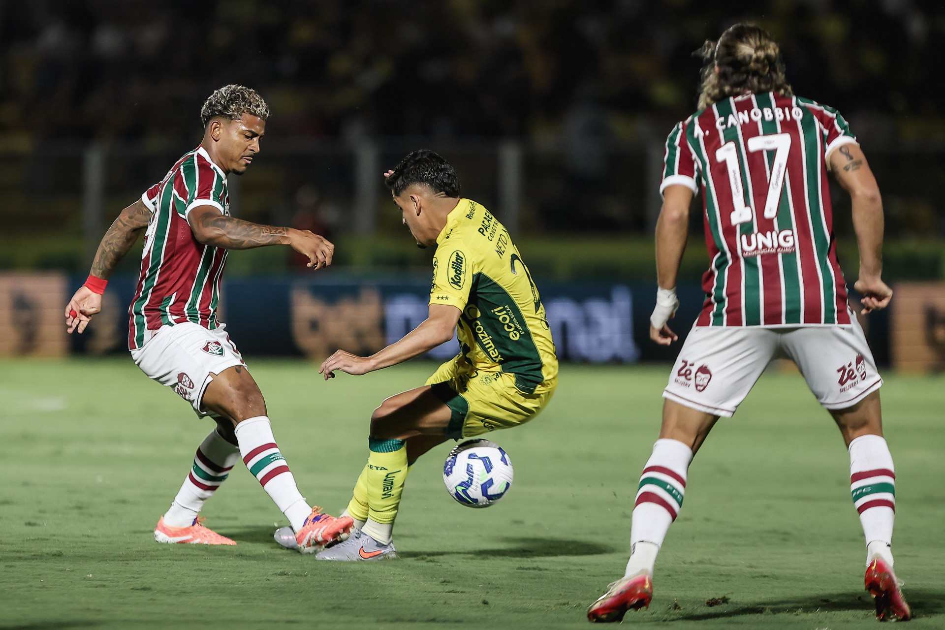 Mirassol, Brasil - 08/10/2025 - estádio Maião.   
Fluminense enfrenta o Mirassol esta noite no Maião pela 13ª rodada do Campeonato Brasileiro 2025. - Lucas Merçon/Fluminense
