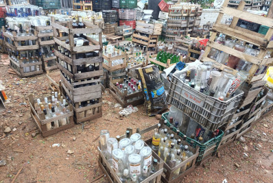 Operação apreende 300 mil garrafas suspeitas de serem adulteradas no Paraná