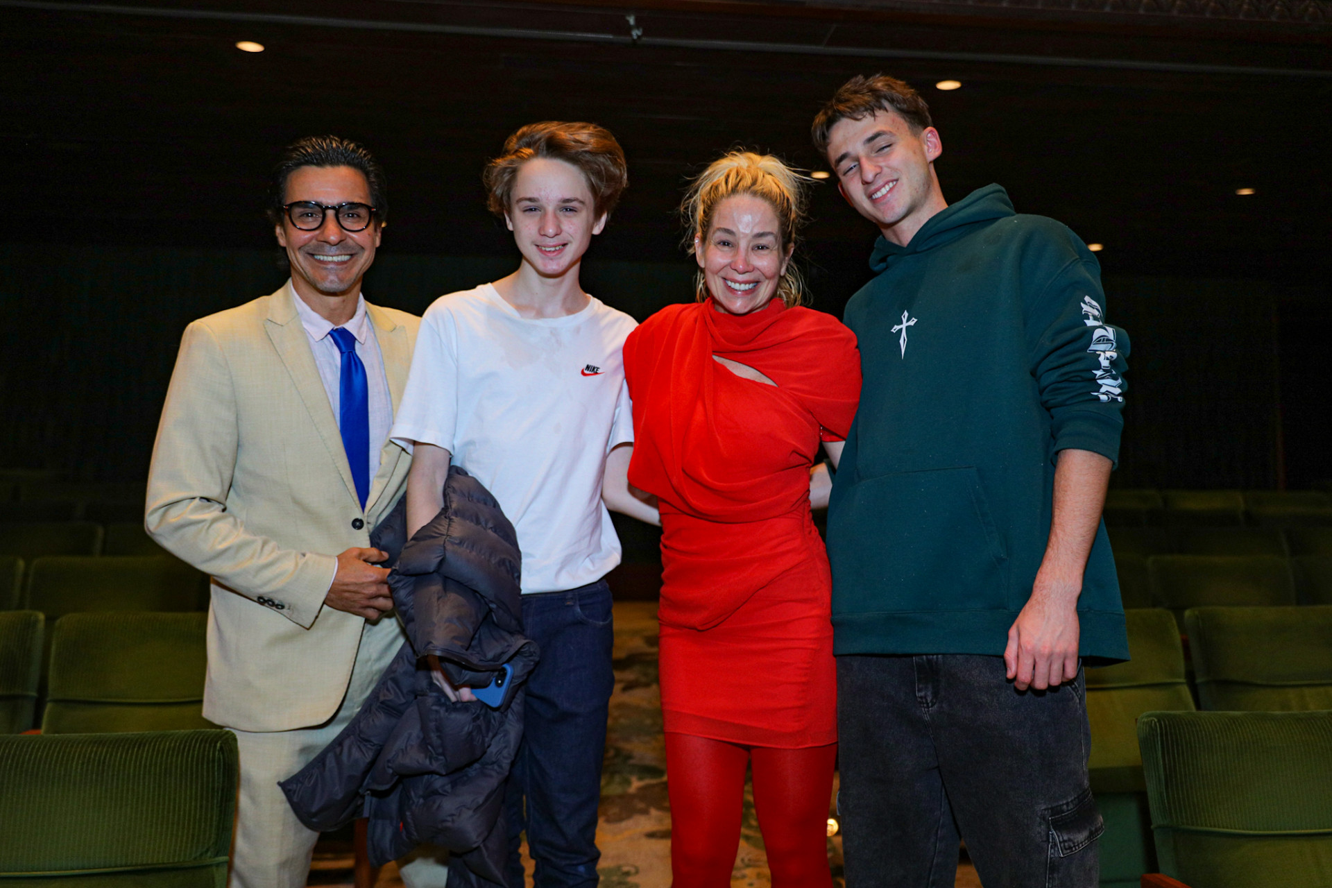 André Gonçalves, Guy Faro, Danielle Winits e Noah Reis - Victor Chapetta / Brazil News 