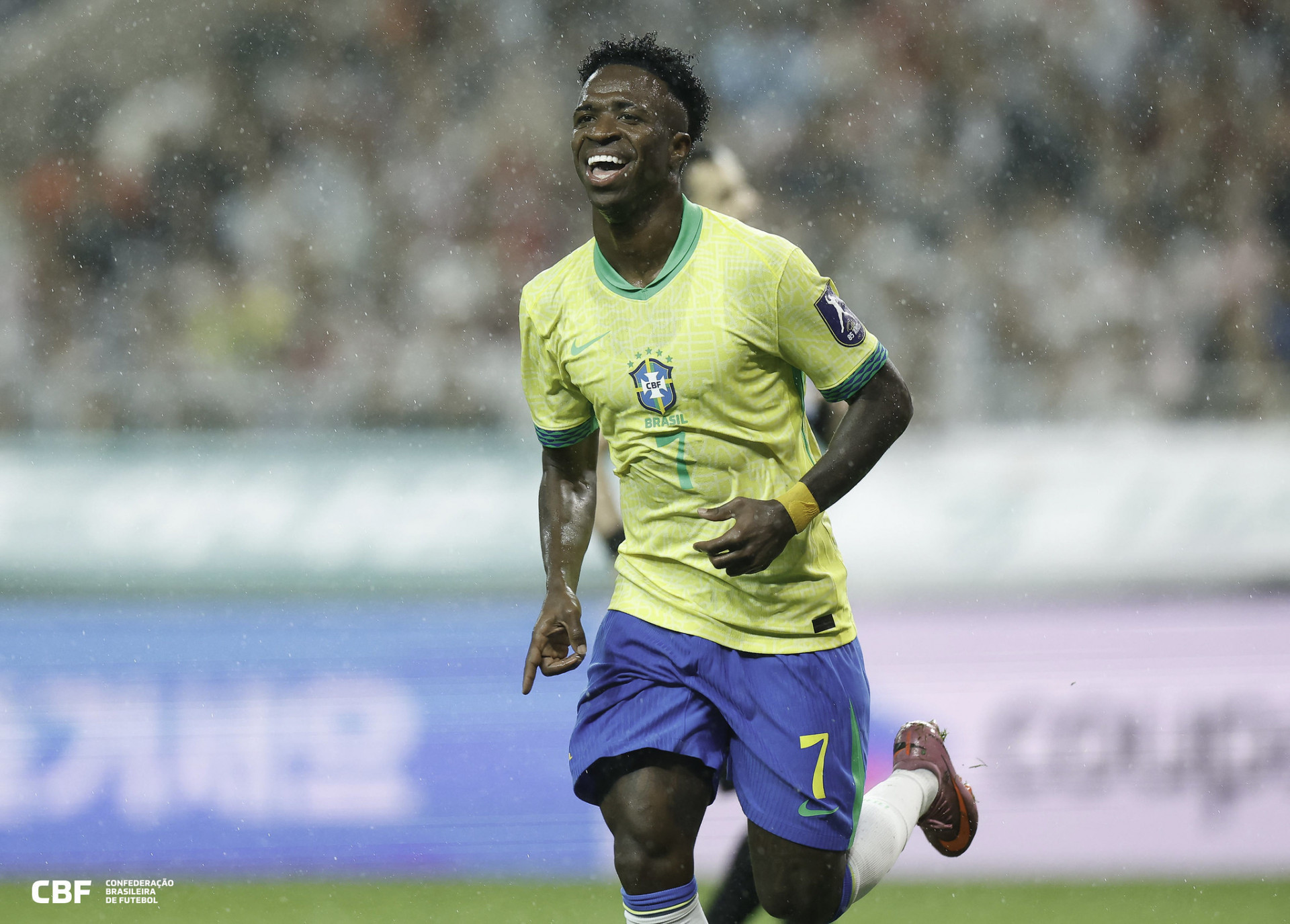 Vini Jr em a&ccedil;&atilde;o pela sele&ccedil;&atilde;o brasileira - Rafael Ribeiro / CBF