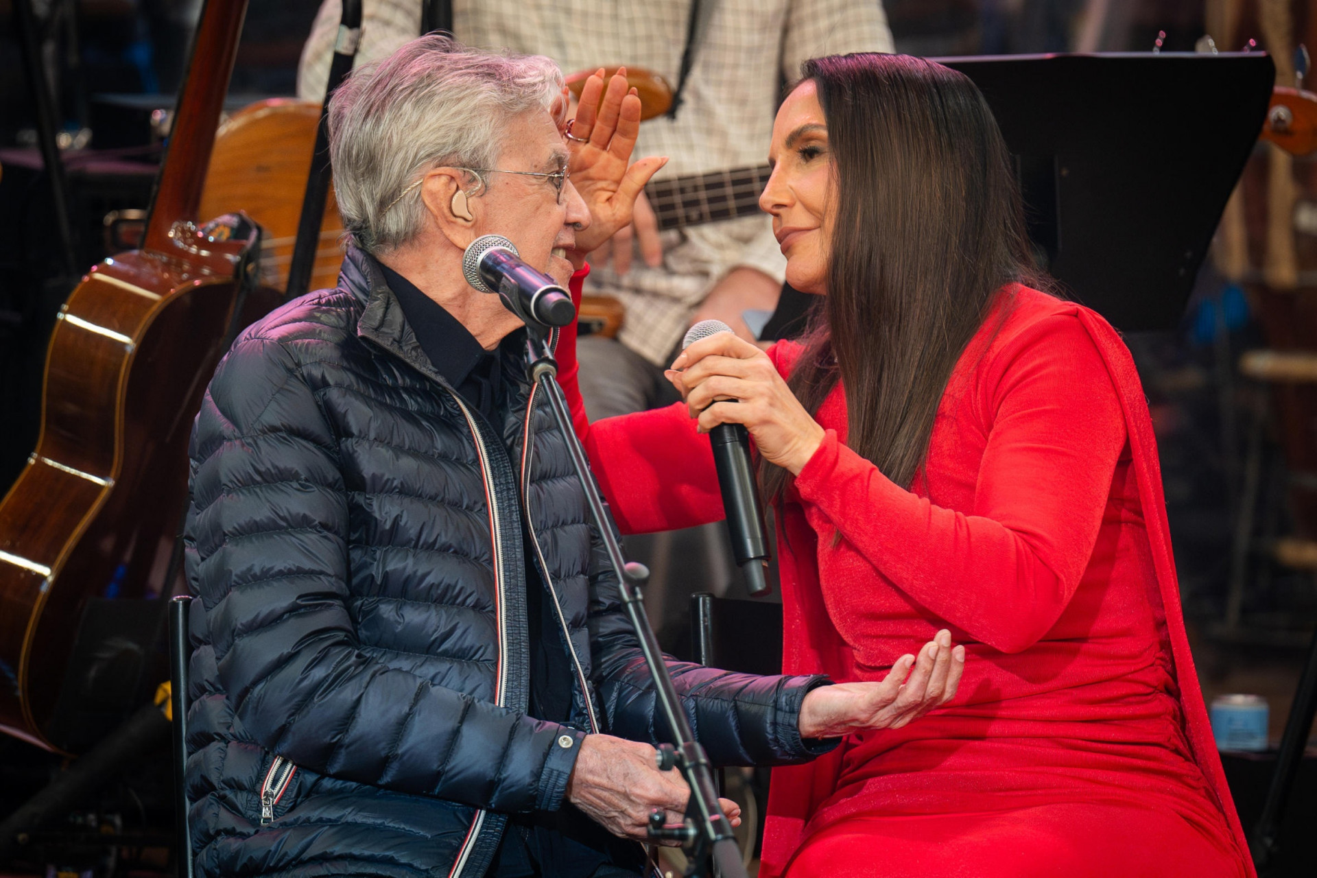 Caetano Veloso e Ivete Sangalo - Bob Paulino/TV Globo