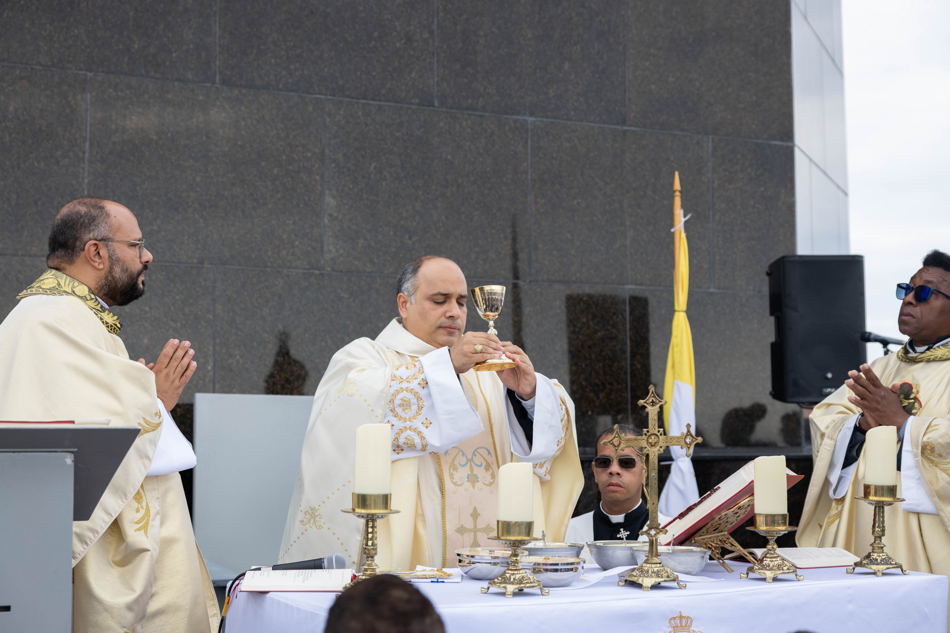 Cristo Redentor celebrou 94 anos com missas e homenagem a Renato Aragão - Juliana Abrantes / Divulgação Santuário Cristo Redentor