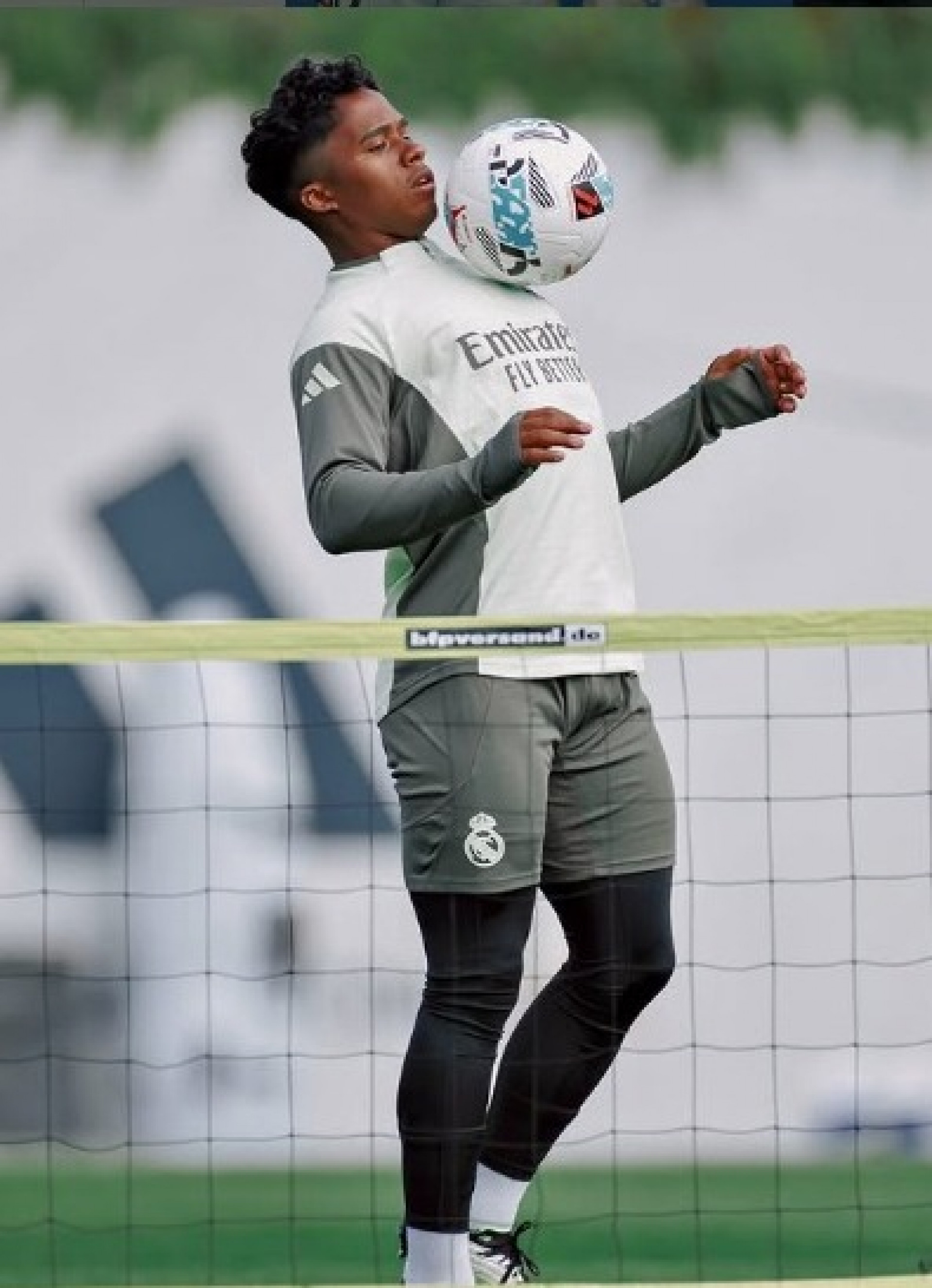 Endrick em treino do Real Madrid
