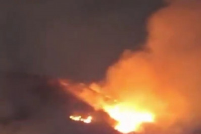 Vídeo: incêndio de grandes proporções atinge área de mata em Vila Valqueire