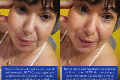 Mariana Xavier pega metrô lotado e relata experiência: 'Vem espremido'