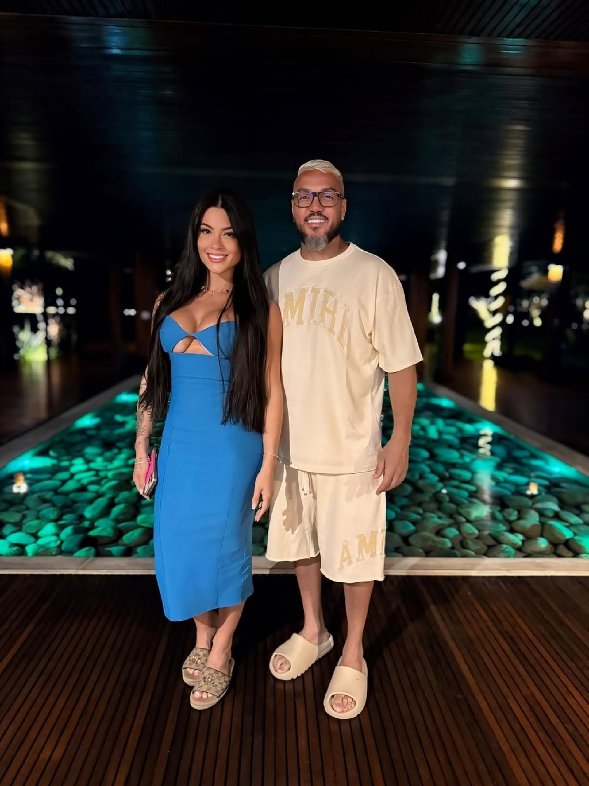 Belo e Rayane Figliuzzi - Reprodução / Instagram