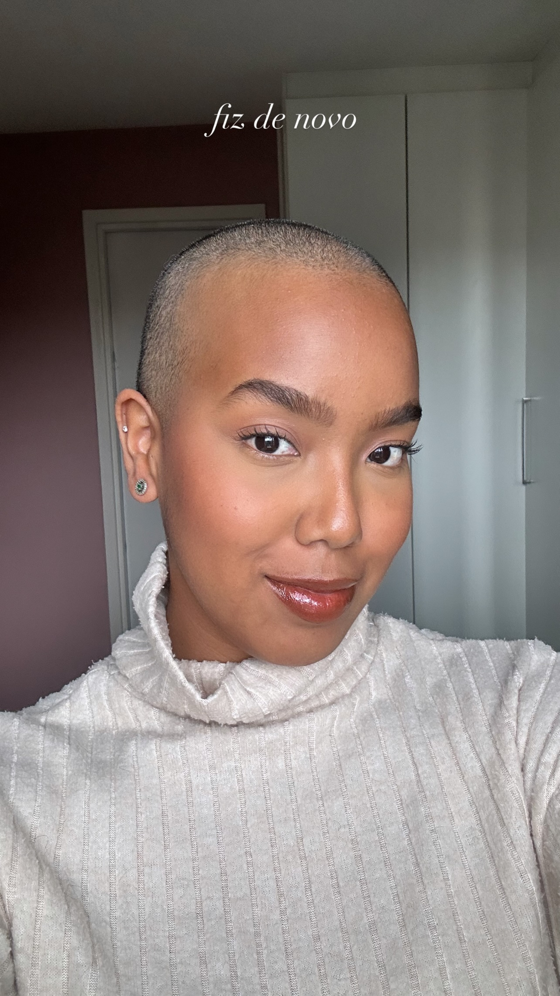 Lellê muda o visual e surpreende ao surgir de cabelo raspado - Reprodução / Instagram