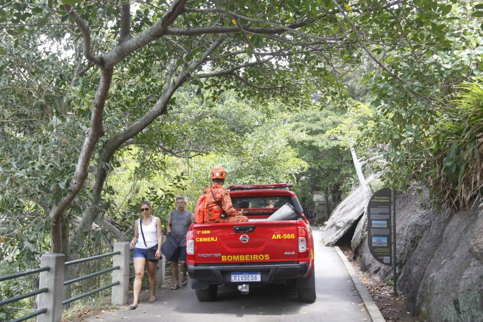 Corpo de Bombeiros busca por idoso que desapareceu na trilha do Pão de Açúcar - Reginaldo Pimenta / Agência O Dia