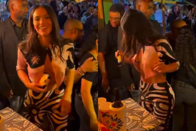 Vídeo! Bruna Marquezine é flagrada sambando em bar na Lapa