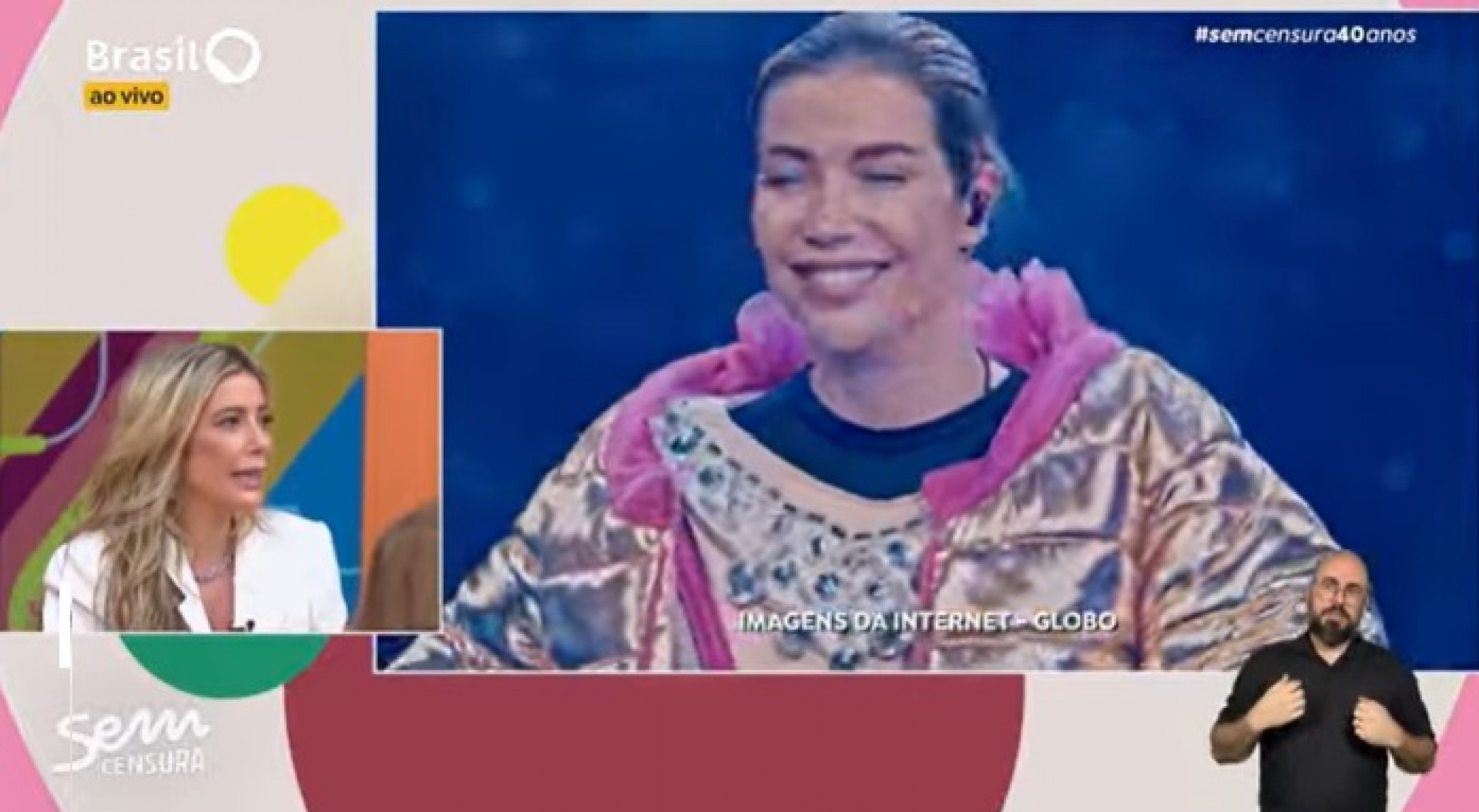 Luiza Possi estava por trás da fantasia da MC Porquinha  - Reprodução/Youtube