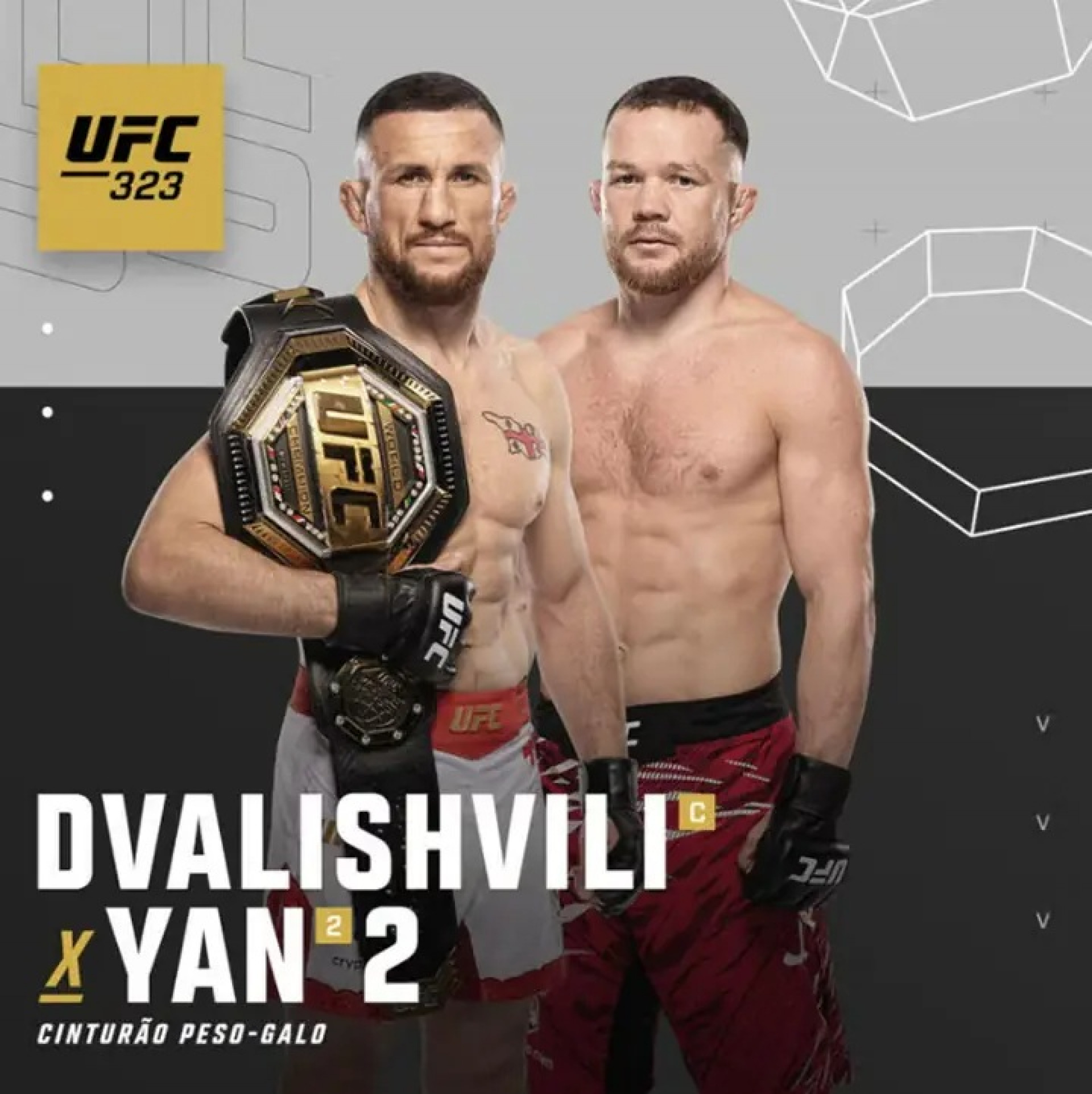 Revanche pelo t&iacute;tulo dos galos vai agitar a luta principal -  (Foto: Reprodu&ccedil;&atilde;o/UFC)